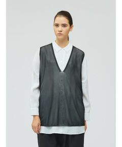 mizuiro ind / ミズイロインド ベスト | mizuiro ind シアー深Vネックベスト