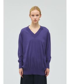 mizuiro ind Vネックワイドプルオーバー