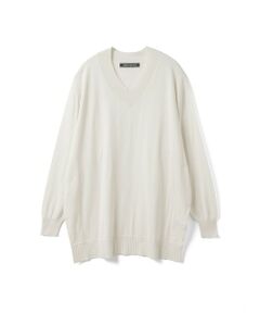 mizuiro ind / ミズイロインド ニット・セーター | mizuiro ind Vネックワイドプルオーバー