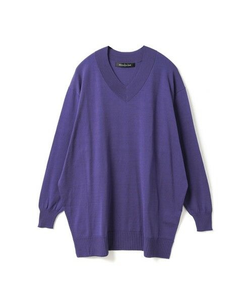 mizuiro ind / ミズイロインド ニット・セーター | mizuiro ind Vネックワイドプルオーバー | 詳細7