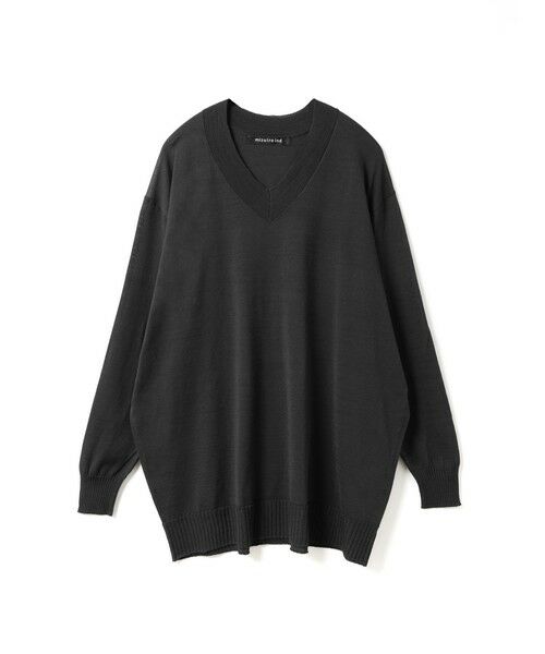 mizuiro ind / ミズイロインド ニット・セーター | mizuiro ind Vネックワイドプルオーバー | 詳細14