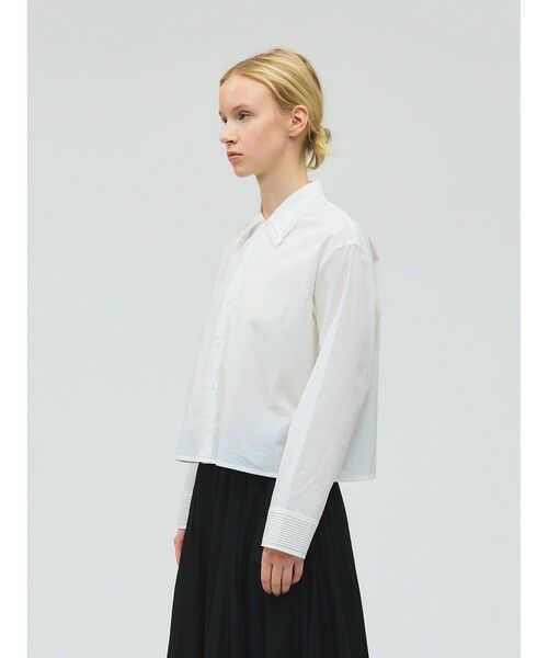 mizuiro ind / ミズイロインド シャツ・ブラウス | mizuiro ind ピンタックカラーシャツ | 詳細3