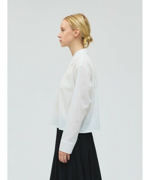 mizuiro ind / ミズイロインド シャツ・ブラウス | mizuiro ind ピンタックカラーシャツ | 詳細4