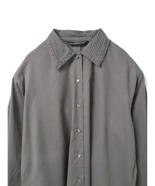 mizuiro ind / ミズイロインド シャツ・ブラウス | mizuiro ind ピンタックカラーシャツ | 詳細13