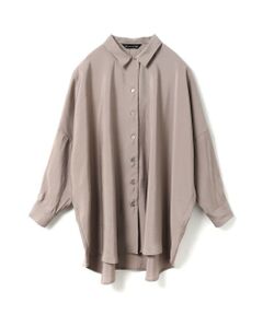 mizuiro ind / ミズイロインド シャツ・ブラウス | mizuiro ind ワイドチュニックシャツ