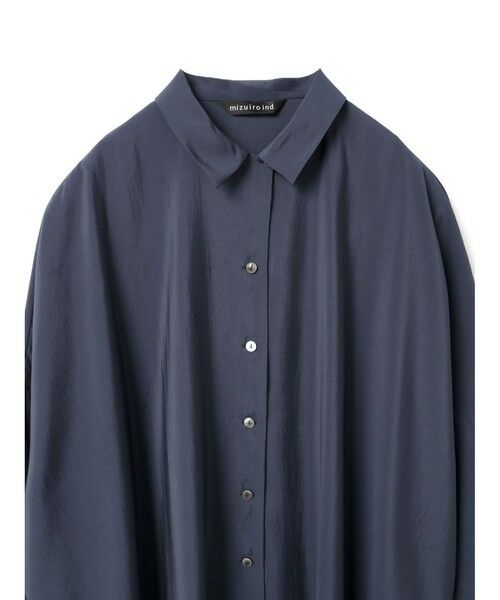 mizuiro ind / ミズイロインド シャツ・ブラウス | mizuiro ind ワイドチュニックシャツ | 詳細3