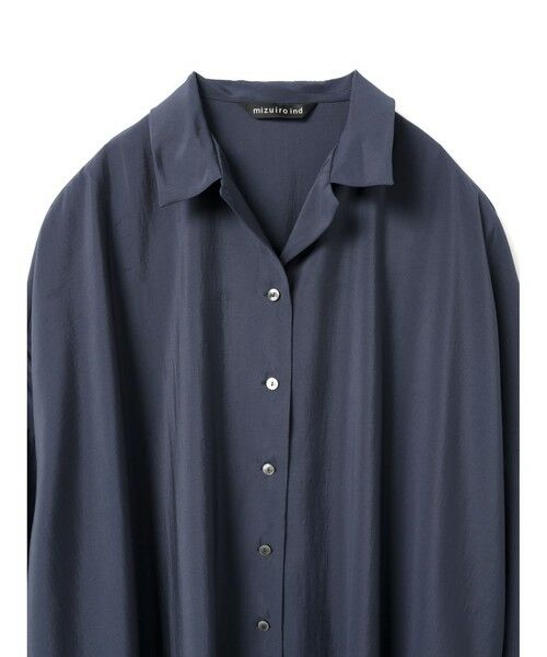 mizuiro ind / ミズイロインド シャツ・ブラウス | mizuiro ind ワイドチュニックシャツ | 詳細4
