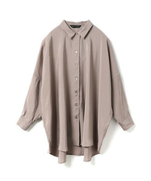 mizuiro ind / ミズイロインド シャツ・ブラウス | mizuiro ind ワイドチュニックシャツ（ピンク(color41)）