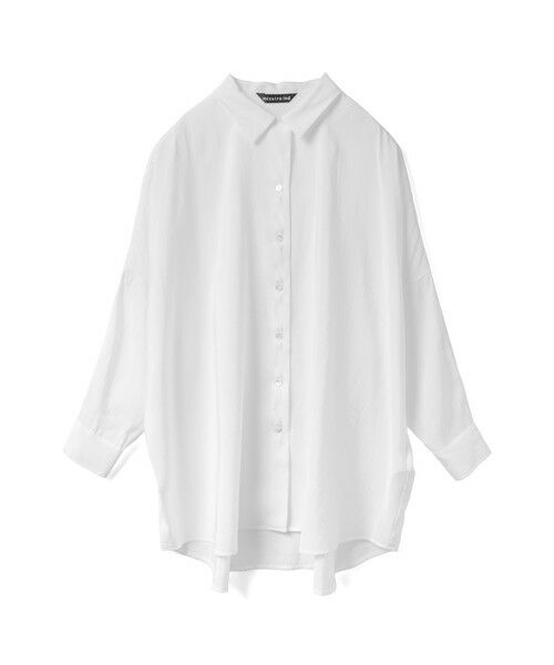 mizuiro ind / ミズイロインド シャツ・ブラウス | mizuiro ind ワイドチュニックシャツ | 詳細10