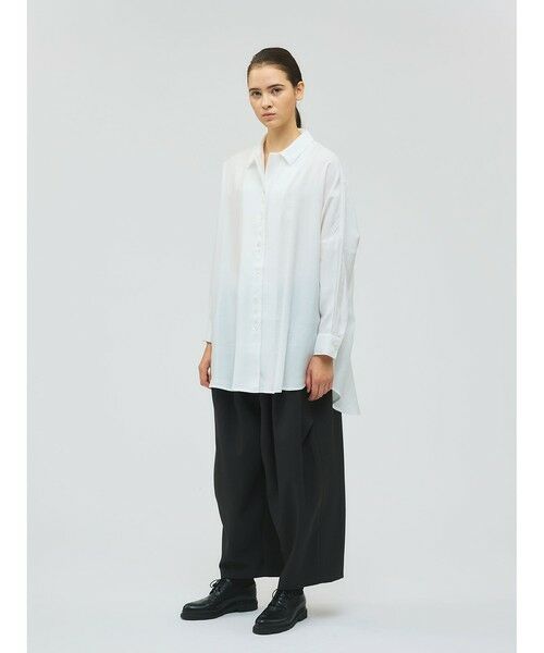 mizuiro ind / ミズイロインド シャツ・ブラウス | mizuiro ind ワイドチュニックシャツ | 詳細16