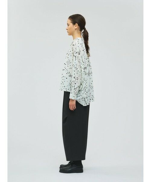 mizuiro ind / ミズイロインド シャツ・ブラウス | mizuiro ind プリントバックギャザーシャツ | 詳細16