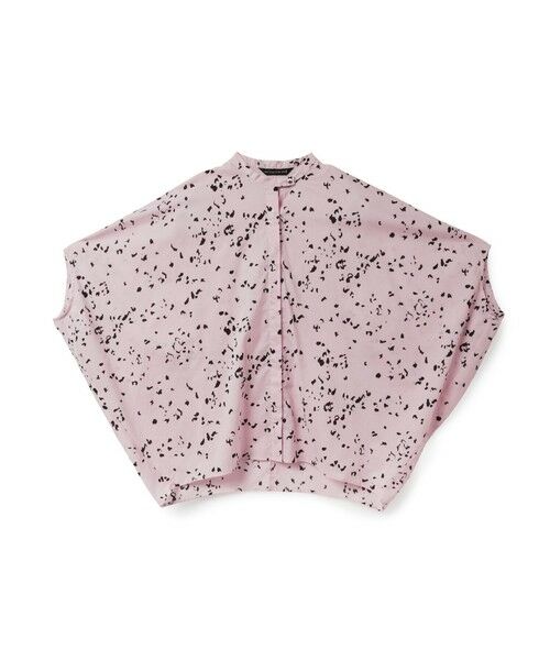 mizuiro ind / ミズイロインド シャツ・ブラウス | mizuiro ind プリントスタンドカラーコクーンシャツ | 詳細2