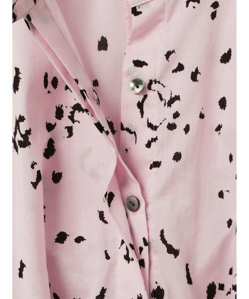 mizuiro ind / ミズイロインド シャツ・ブラウス | mizuiro ind プリントスタンドカラーコクーンシャツ | 詳細4