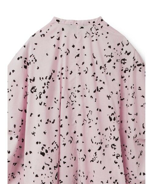 mizuiro ind / ミズイロインド シャツ・ブラウス | mizuiro ind プリントスタンドカラーコクーンシャツ | 詳細8