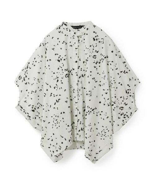 mizuiro ind / ミズイロインド シャツ・ブラウス | mizuiro ind プリントスタンドカラーコクーンシャツ | 詳細10
