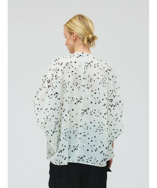 mizuiro ind / ミズイロインド シャツ・ブラウス | mizuiro ind プリントスタンドカラーコクーンシャツ | 詳細14