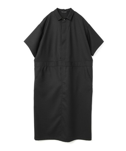 mizuiro ind / ミズイロインド ロング・マキシ丈ワンピース | mizuiro ind ペインターライクワンピース（ブラック(color99)）