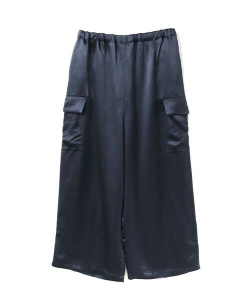 mizuiro ind / ミズイロインド その他パンツ | mizuiro ind サテンカーゴパンツ（ネイビー(color77)）