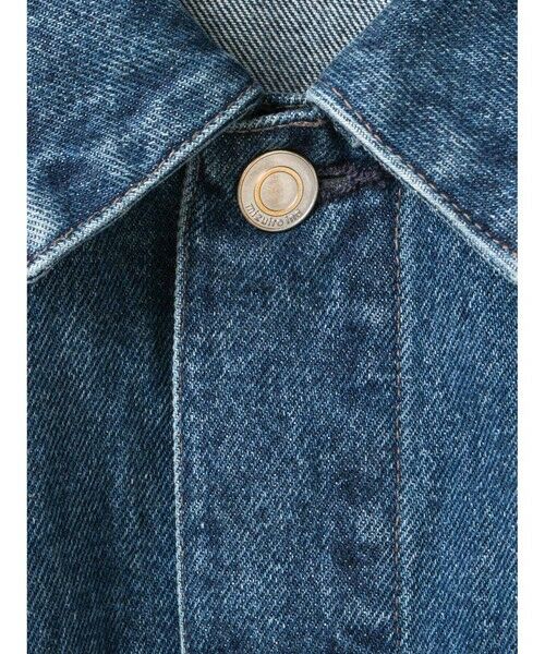 mizuiro ind / ミズイロインド テーラードジャケット | mizuiro ind コンパクトデニムジャケット(ダメージ) | 詳細1