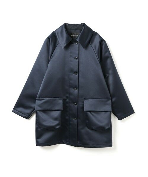 mizuiro ind / ミズイロインド その他アウター | mizuiro ind サテンドルマンコート（ネイビー(color77)）