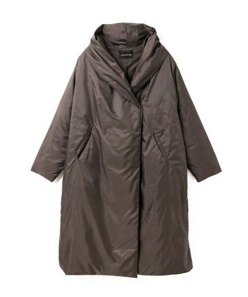 mizuiro ind / ミズイロインド その他アウター | mizuiro ind ドレープライトダウンコート（ダークブラウン(color45)）