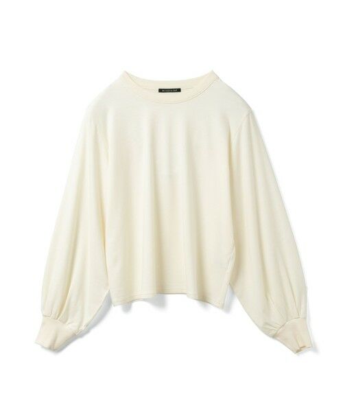 mizuiro ind / ミズイロインド カットソー | mizuiro ind ヘアリーパフスリーブロングTシャツ（オフホワイト(color11)）