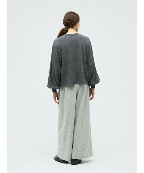 mizuiro ind / ミズイロインド カットソー | mizuiro ind ヘアリーパフスリーブロングTシャツ | 詳細17