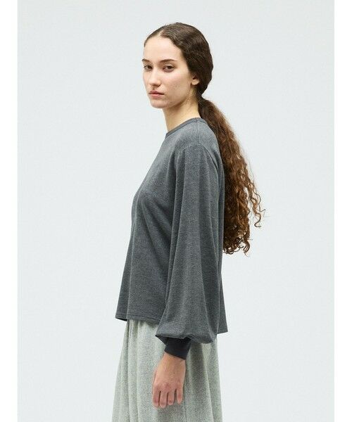 mizuiro ind / ミズイロインド カットソー | mizuiro ind ヘアリーパフスリーブロングTシャツ | 詳細12
