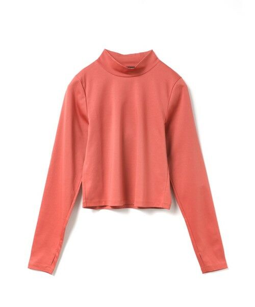 mizuiro ind / ミズイロインド カットソー | mizuiro ind モックネックTシャツ（スモークピンク(color40)）