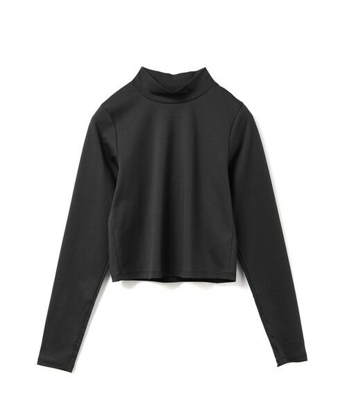 mizuiro ind / ミズイロインド カットソー | mizuiro ind モックネックTシャツ（ブラック(color99)）