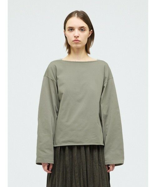 mizuiro ind / ミズイロインド カットソー | mizuiro ind バスクシャツ（グレー(color91)）