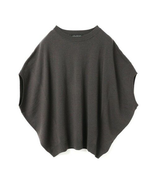 mizuiro ind / ミズイロインド ベスト | mizuiro ind コクーンワイドベスト（チャコールグレー(color92)）
