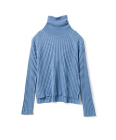 mizuiro ind / ミズイロインド ニット・セーター | mizuiro ind ワイドリブハイネックプルオーバー