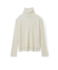 mizuiro ind / ミズイロインド ニット・セーター | mizuiro ind ワイドリブハイネックプルオーバー