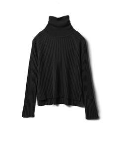 mizuiro ind / ミズイロインド ニット・セーター | mizuiro ind ワイドリブハイネックプルオーバー