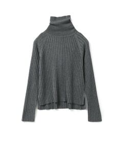 mizuiro ind / ミズイロインド ニット・セーター | mizuiro ind ワイドリブハイネックプルオーバー