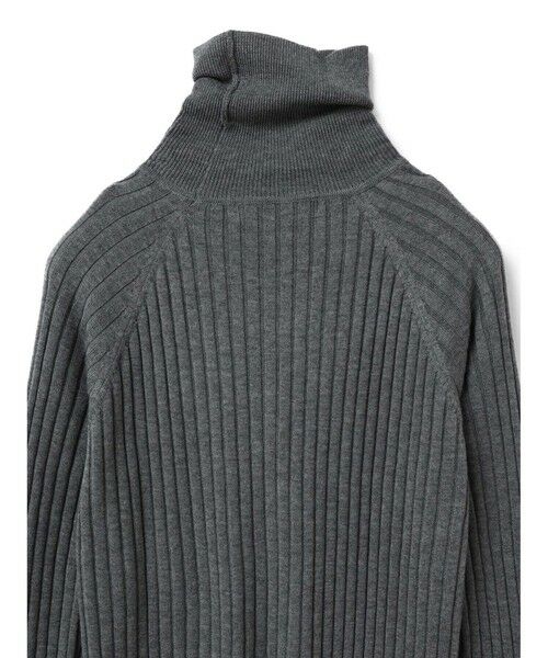 mizuiro ind / ミズイロインド ニット・セーター | mizuiro ind ワイドリブハイネックプルオーバー | 詳細12