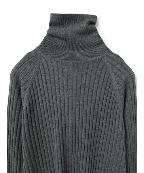 mizuiro ind / ミズイロインド ニット・セーター | mizuiro ind ワイドリブハイネックプルオーバー | 詳細7