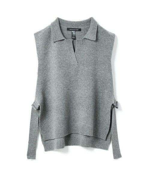mizuiro ind / ミズイロインド ベスト | mizuiro ind スキッパーニットベスト | 詳細2