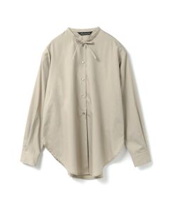 mizuiro ind / ミズイロインド シャツ・ブラウス | mizuiro ind リボンタイロングシャツ