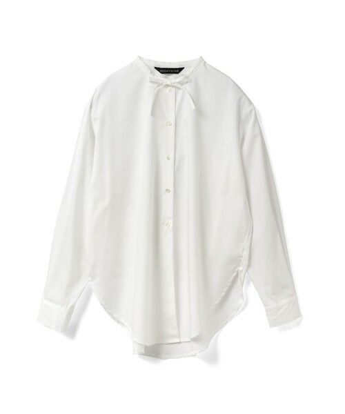 mizuiro ind / ミズイロインド シャツ・ブラウス | mizuiro ind リボンタイロングシャツ | 詳細9