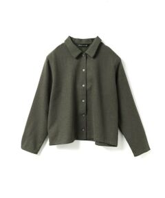 mizuiro ind / ミズイロインド シャツ・ブラウス | mizuiro ind ウールブレンドベーシックシャツ