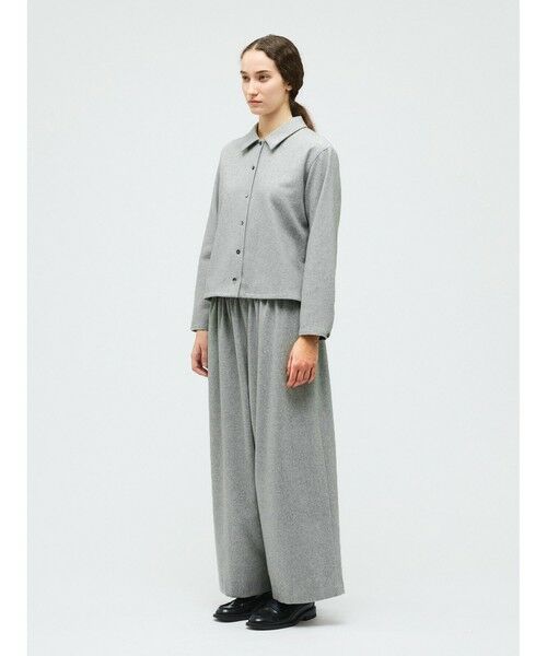 mizuiro ind / ミズイロインド シャツ・ブラウス | mizuiro ind ウールブレンドベーシックシャツ | 詳細13