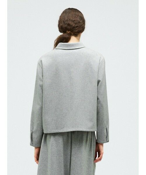 mizuiro ind / ミズイロインド シャツ・ブラウス | mizuiro ind ウールブレンドベーシックシャツ | 詳細11