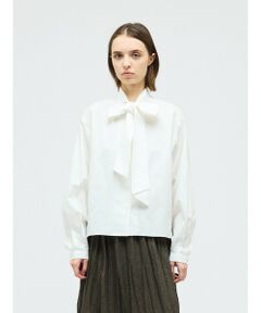 mizuiro ind / ミズイロインド シャツ・ブラウス | mizuiro ind ロングタイカラーシャツ