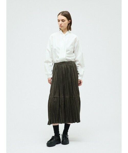 mizuiro ind / ミズイロインド シャツ・ブラウス | mizuiro ind ロングタイカラーシャツ | 詳細15