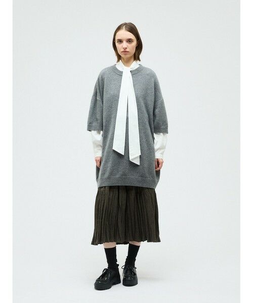 mizuiro ind / ミズイロインド シャツ・ブラウス | mizuiro ind ロングタイカラーシャツ | 詳細16