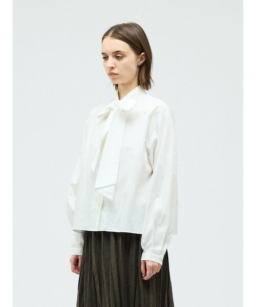 mizuiro ind / ミズイロインド シャツ・ブラウス | mizuiro ind ロングタイカラーシャツ | 詳細9
