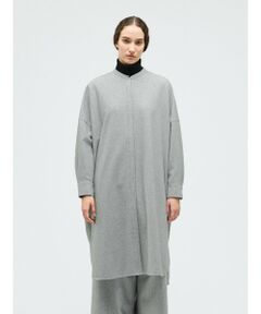 mizuiro ind / ミズイロインド ドレス | mizuiro ind ウールブレンドスタンドカラーシャツワンピース