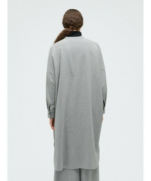 mizuiro ind / ミズイロインド ドレス | mizuiro ind ウールブレンドスタンドカラーシャツワンピース | 詳細7